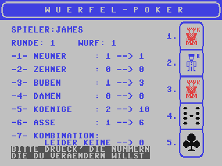 Wuerfelpoker — ss (DE)