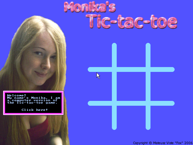 Monika's Tic Tac Toe — sstitle (WOR)