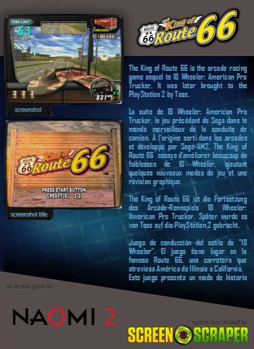 The King of Route 66 — box-2D-back (SS)