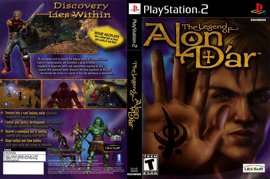 Legend of Alon D'ar, The — box-texture (US)
