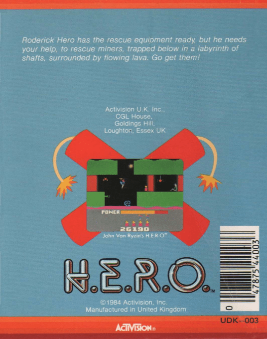 H.E.R.O.: Helicopter Emergency Rescue Operation — box-2D-back (EU)