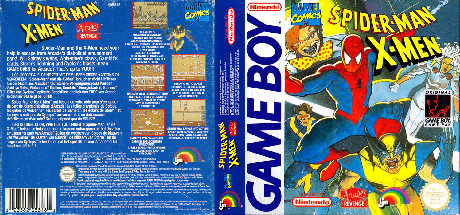 Spider-Man : X-Men — box-texture (EU)