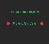 Space Invasion & Karate Joe — sstitle (WOR)