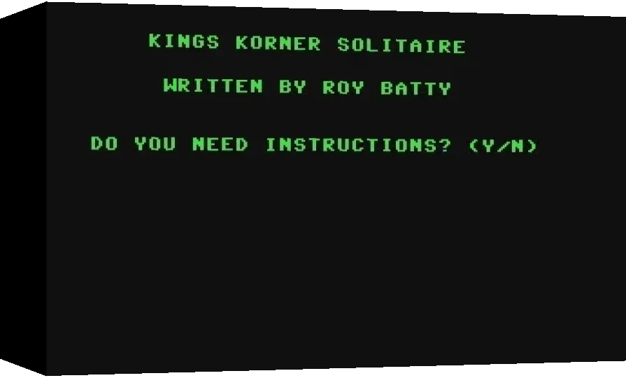 Kings Korner Solitaire — box-3D (WOR)
