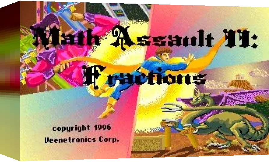 Math Assault II: Fractions — box-3D (WOR)