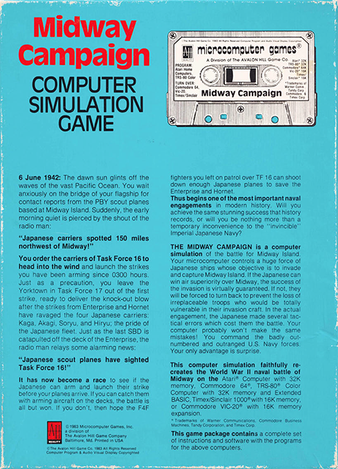Midway Campaign — box-2D-back (US)