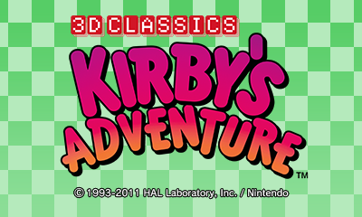 3D Classics - Kirby's Adventure — sstitle (WOR)