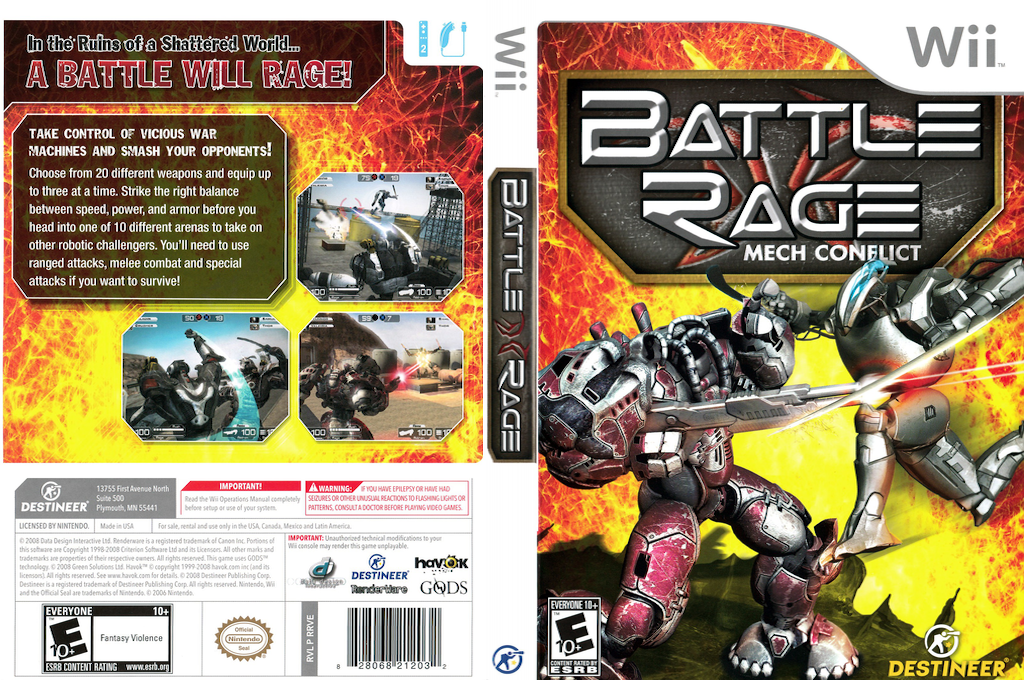 Battle Rage - Mech Conflict — box-texture (US)