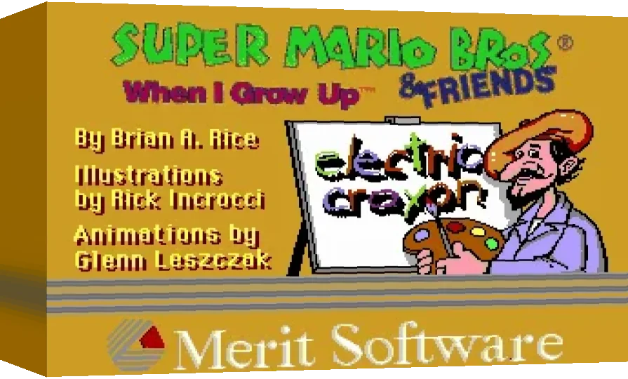 Electric Crayon 3.1 : Super Mario Bros And Friends - When I Grow Up — box-3D (WOR)