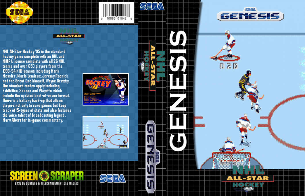 Nhl All-star Hockey '95 — box-texture (SS)