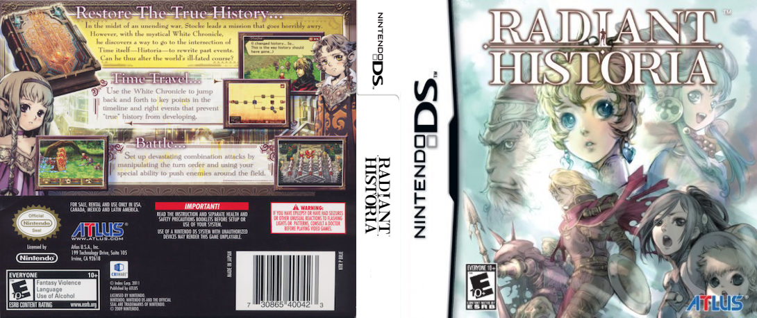 Radiant Historia — box-texture (US)