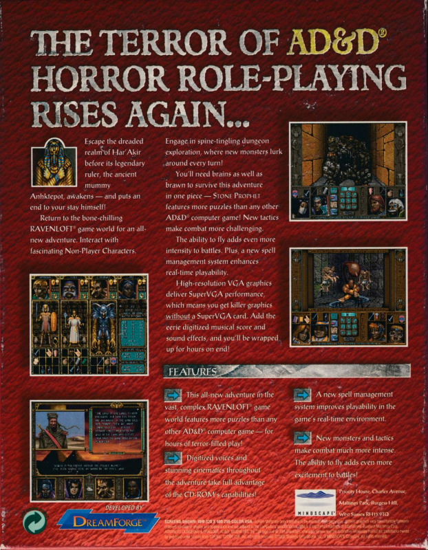 Ravenloft - Stone Prophet — box-2D-back (EU)
