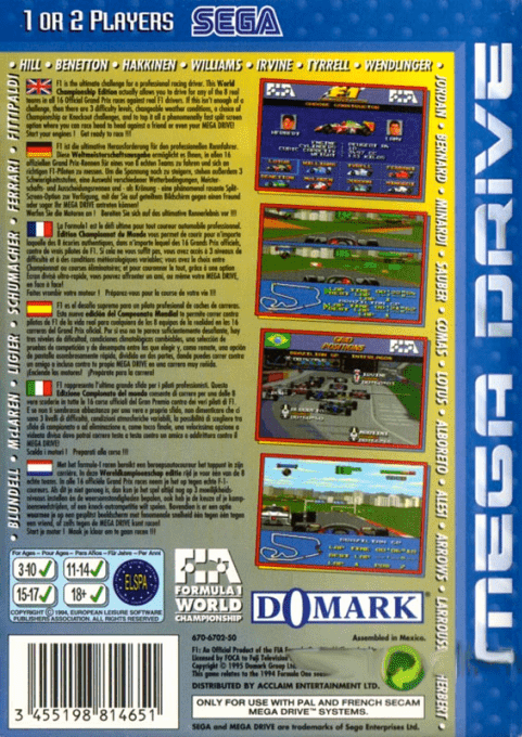 F1 - World Championship Edition — box-2D-back (EU)