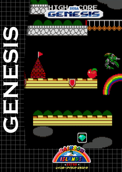 Rainbow Islands Extra — box-2D (SS)