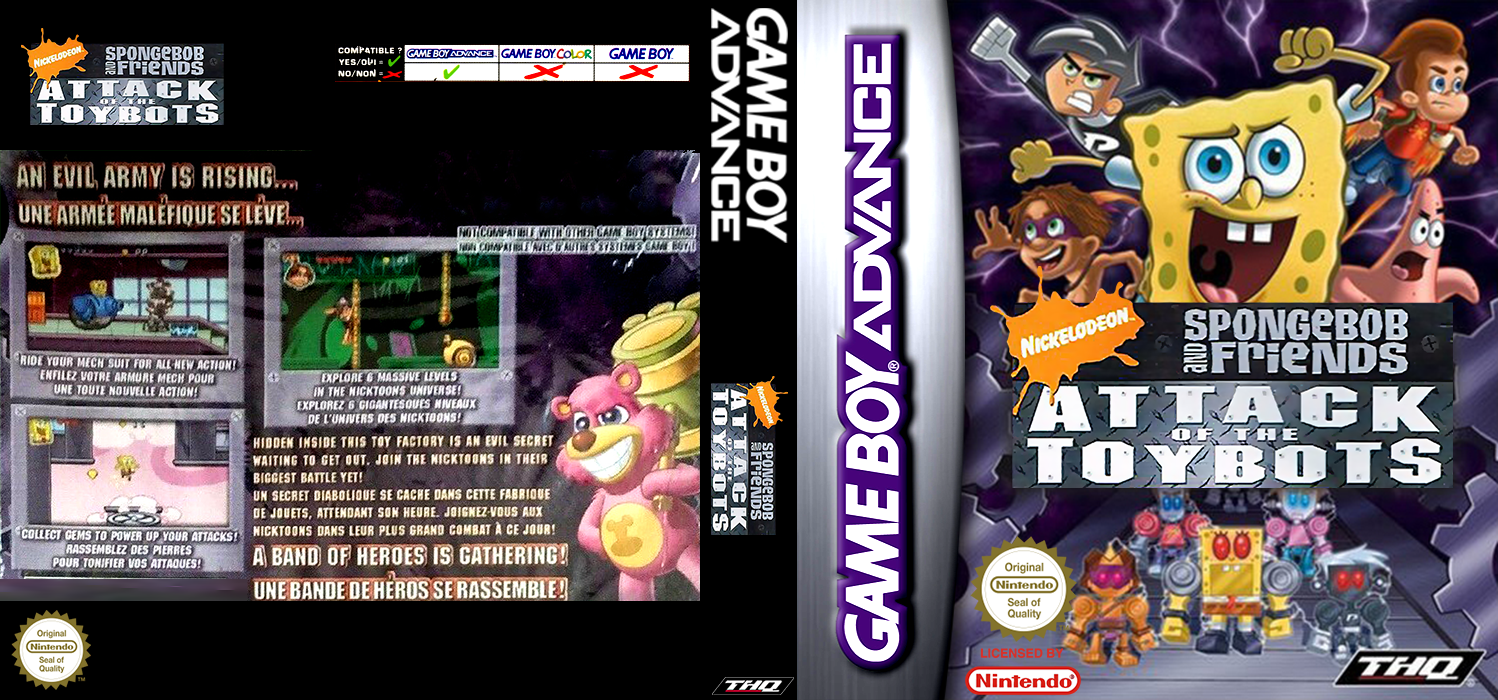 SpongeBob and Friends - Attack of the Toybots — box-texture (EU)