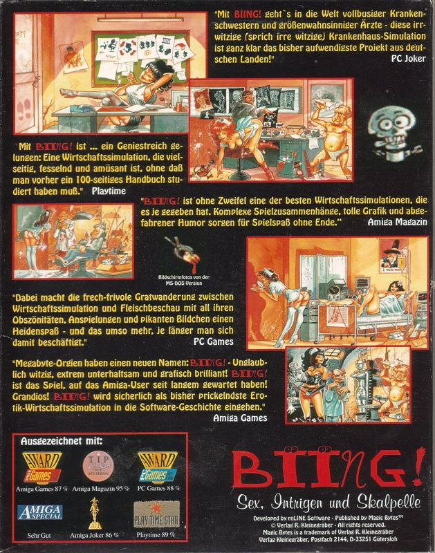 Biing! Sex, Intrigen und Skalpelle — box-2D-back (DE)