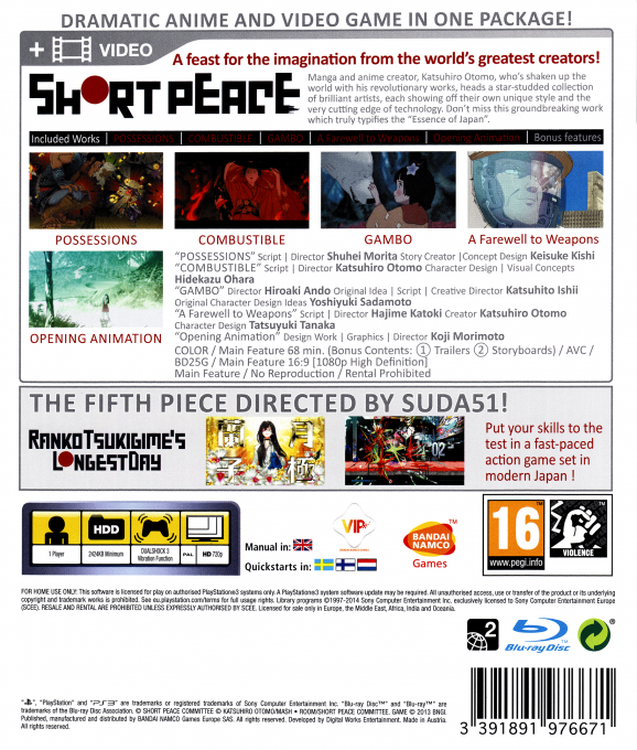 Short Peace - Ranko Tsukigime's Longest Day — box-2D-back (EU)