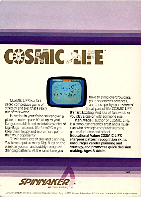 Cosmic Life — box-2D-back (US)