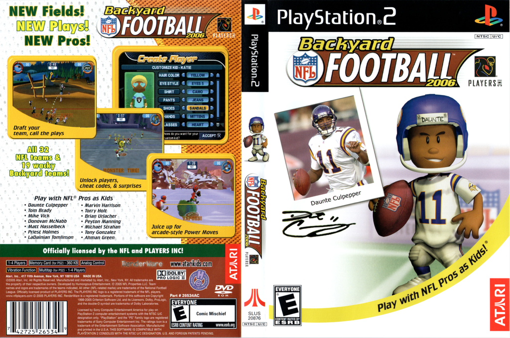 Backyard Football 2006 — box-texture (US)