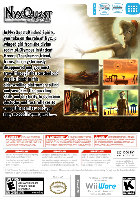 NyxQuest - Kindred Spirits — box-2D-back (US)