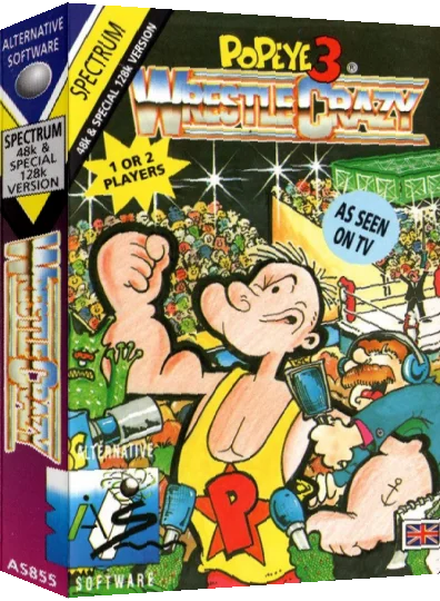 Popeye 3 - Wrestle Crazy — box-3D (EU)