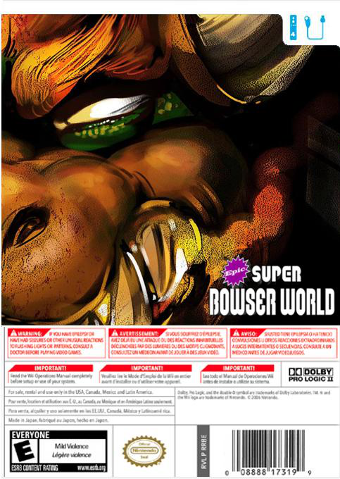 Epic Super Bowser World — box-2D-back (US)