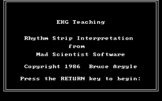 EKG Teaching box art