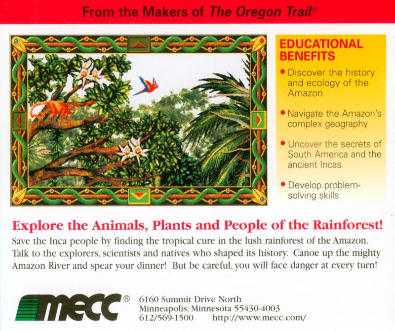 The Amazon Trail — box-2D-back (US)