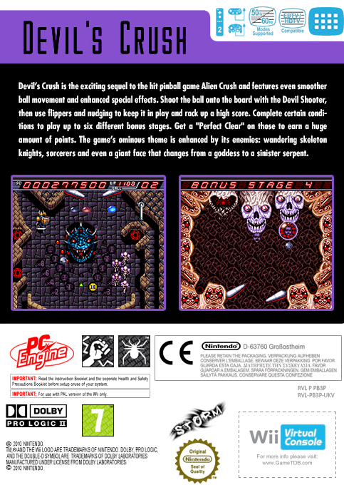 Devil's Crush — box-2D-back (EU)