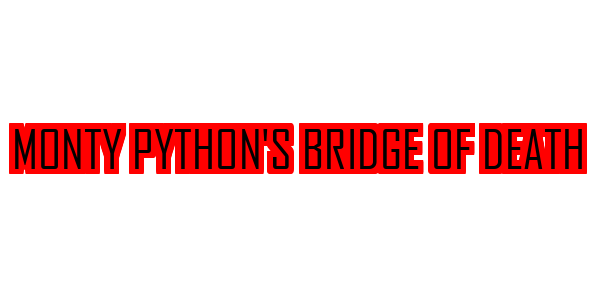 Monty Python's Bridge of Death — wheel-hd (SS)