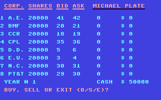 Stock Market Game — ss (EU)