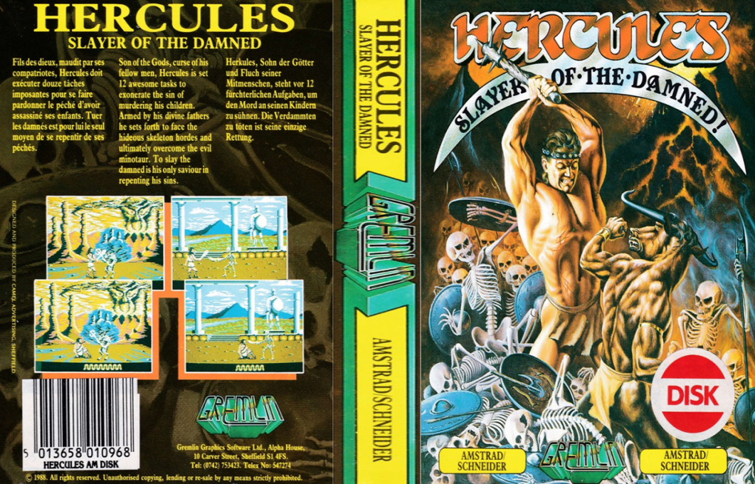Hercules - Slayer Of The Damned — box-texture (EU)