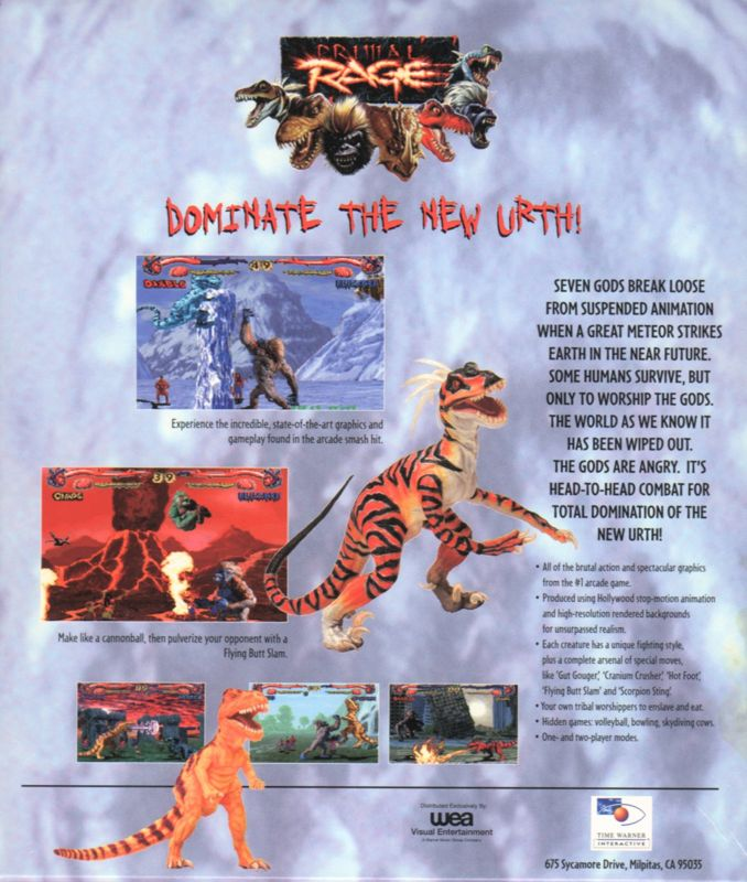 Primal Rage — box-2D-back (US)