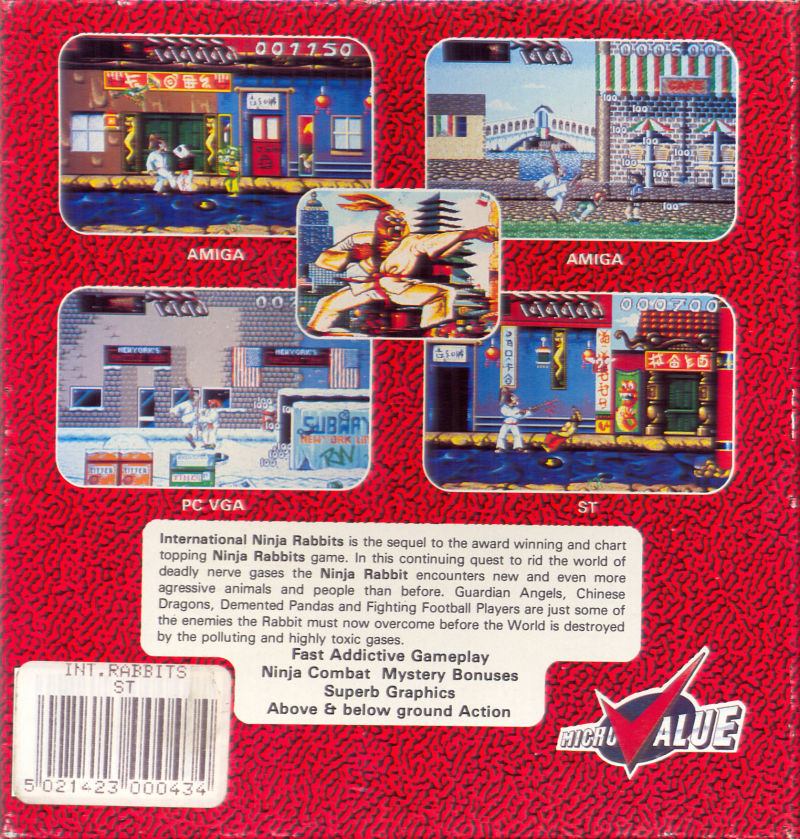 International Ninja Rabbits — box-2D-back (EU)