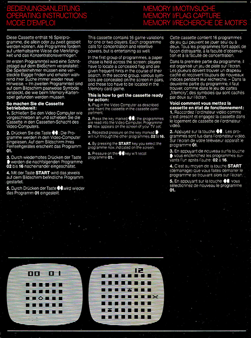 Memory I - Flag Capture — box-2D-back (EU)