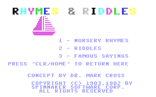 Rhymes & Riddles — sstitle (WOR)