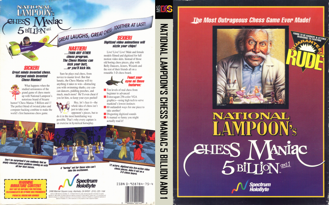 National Lampoon's Chess Maniac 5 Billion And 1 — box-texture (US)