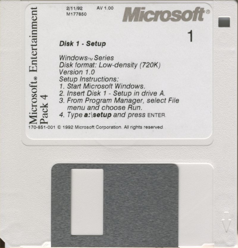 Microsoft Entertainment Pack 4 — support-2D (WOR)