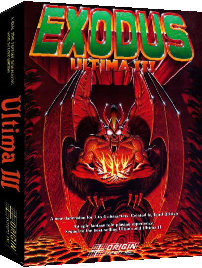 Ultima 3 - Exodus — box-3D (US)