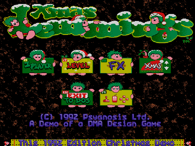 Xmas Lemmings box art