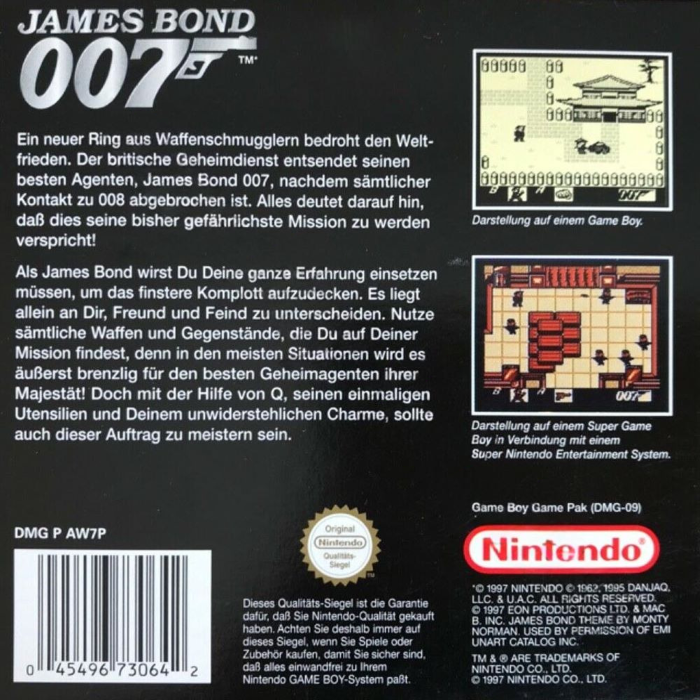 James Bond 007 — box-2D-back (DE)