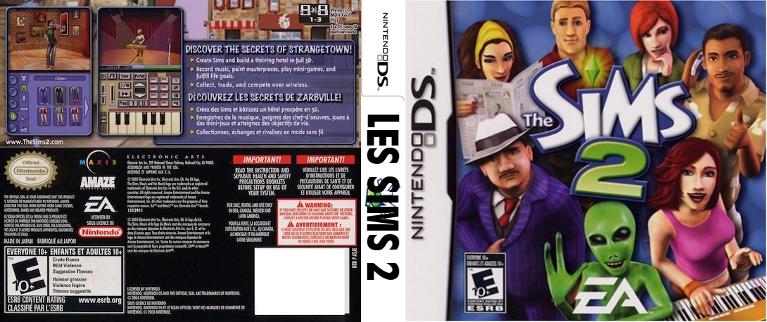 Sims 2, The - Hachamecha Hotel Life — box-texture (US)