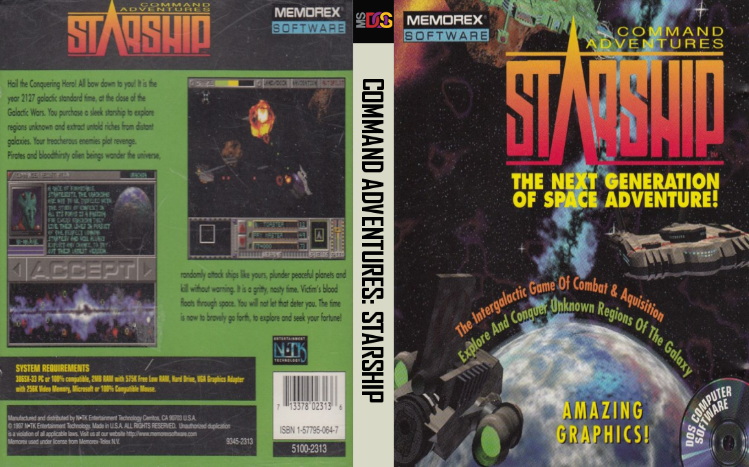 Command Adventures - Starship — box-texture (US)
