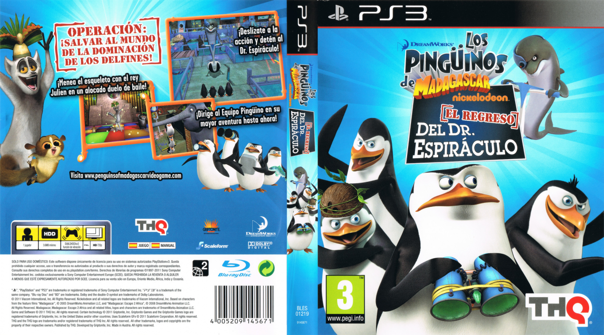 DreamWorks The Penguins of Madagascar - Dr. Blowhole Returns - Again! — box-texture (SP)