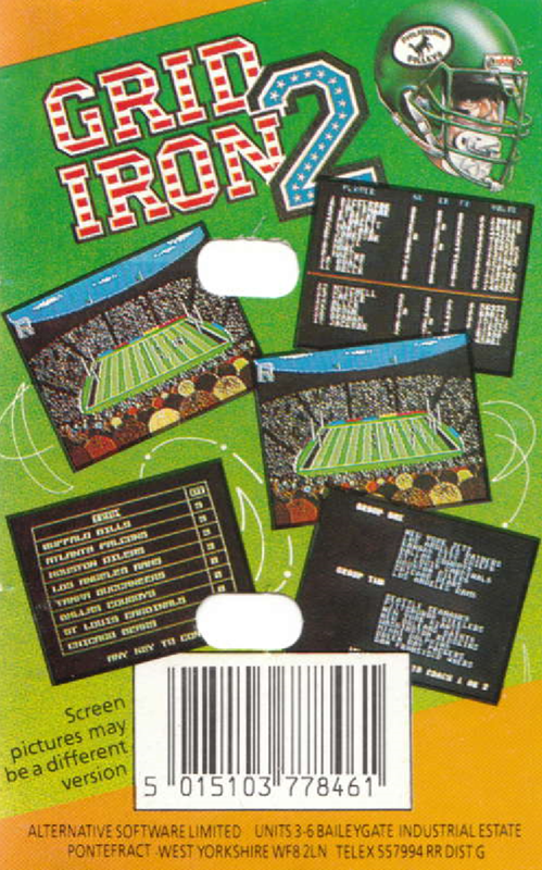 Grid Iron 2 — box-2D-back (EU)