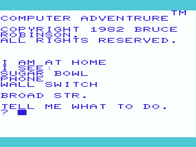 Computer Adventure — sstitle (WOR)