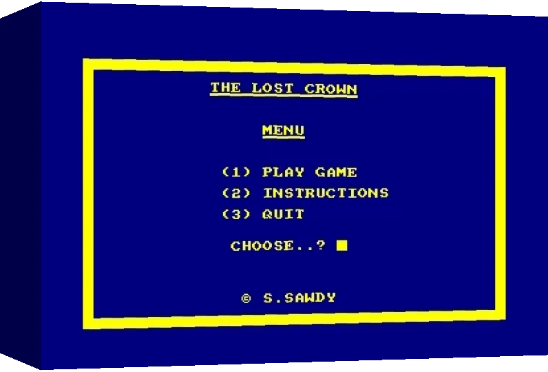 Lost Crown, The — box-3D (WOR)
