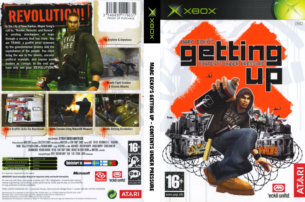Marc Ecko's Getting Up - Contents Under Pressure — box-texture (UK)
