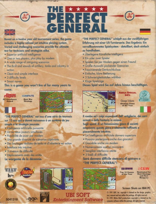 Perfect General, The — box-2D-back (EU)