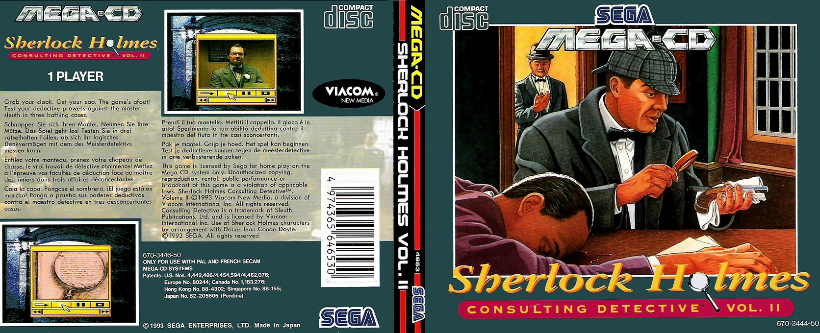 Sherlock Holmes - Consulting Detective - Vol. II — box-texture (EU)